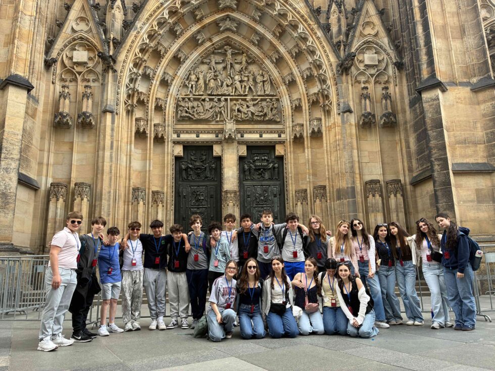 Rashi Grade 8 students during their Jewish Heritage Trip in Prague