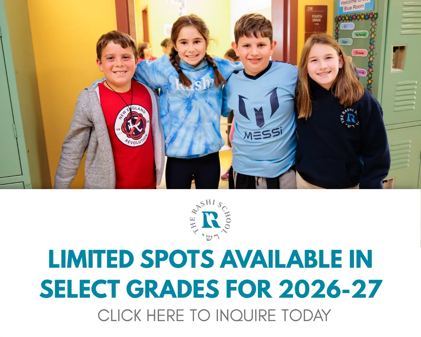 Limited spots available in select Grades. Click here to inquire!